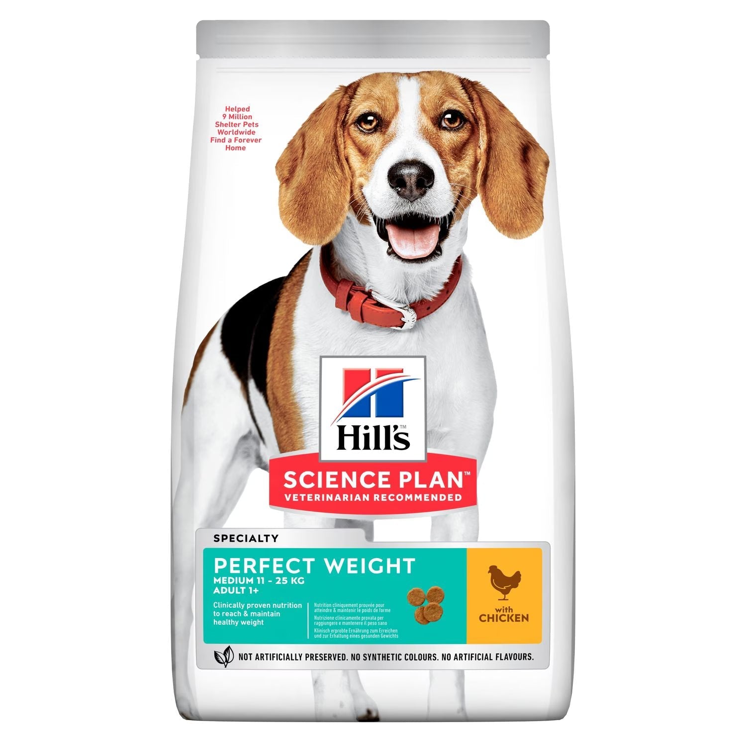 Hills Science Plan Perfect Weight Medium Adult Dog Food with Chicken - SNH Packing