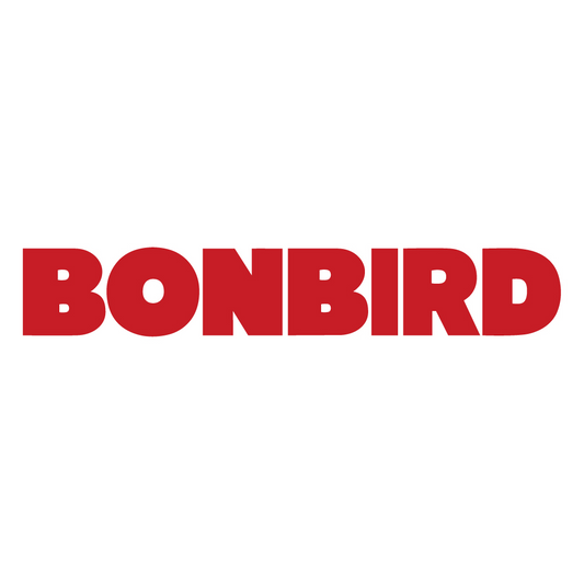 Red 'BONBIRD' logo on a white background