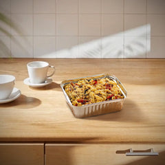 Aluminium Container AC73365 With Lid 3650ML 1X100 Pieces - Your One Stop Solution UAE