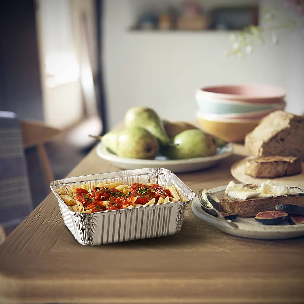 Aluminium Container AC8325 With Lid 250ML 1X1000 Pieces - Your One Stop Solution UAE