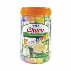 Inaba Churu Tuna & Chicken Varieties 50PCS/PK - 700g