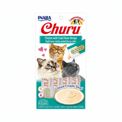 Inaba Churu Chicken with Crab Flavor Recipe 4PCS/PK - 56g
