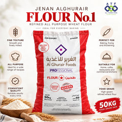 JENAN ALGHURAIR FLOUR No 1 50KG Refined All Purpose Wheat Flour - SNH Packing
