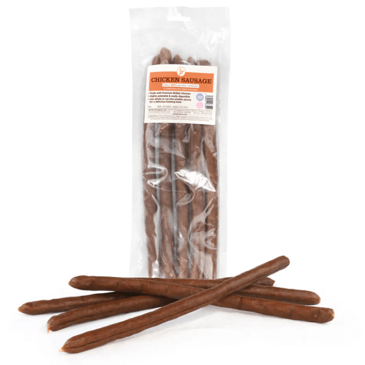 JR Pet Products British Premium Chicken Sausage 5/pk - SNH Packing