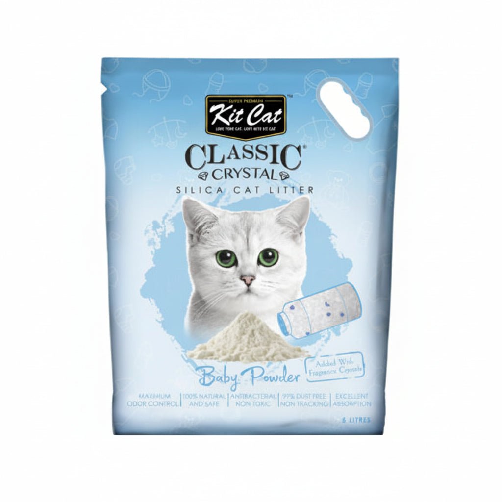 Kit Cat Classic Crystal Cat Litter – Baby Powder (5 Litres) - SNH Packing