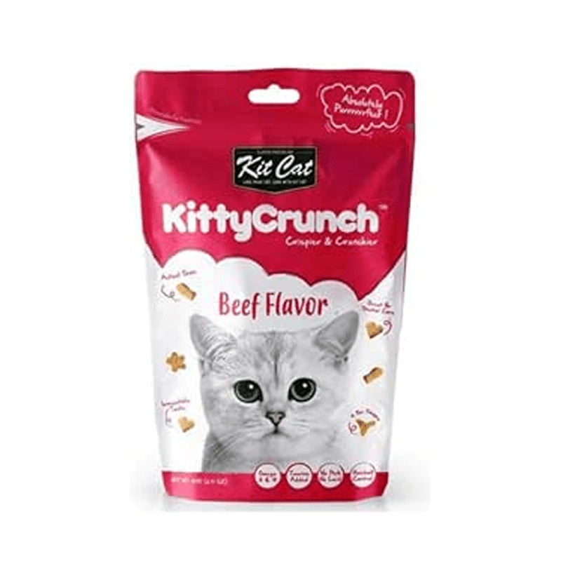 Kit Cat Kitty Crunch Beef Flavor (60g) - SNH Packing