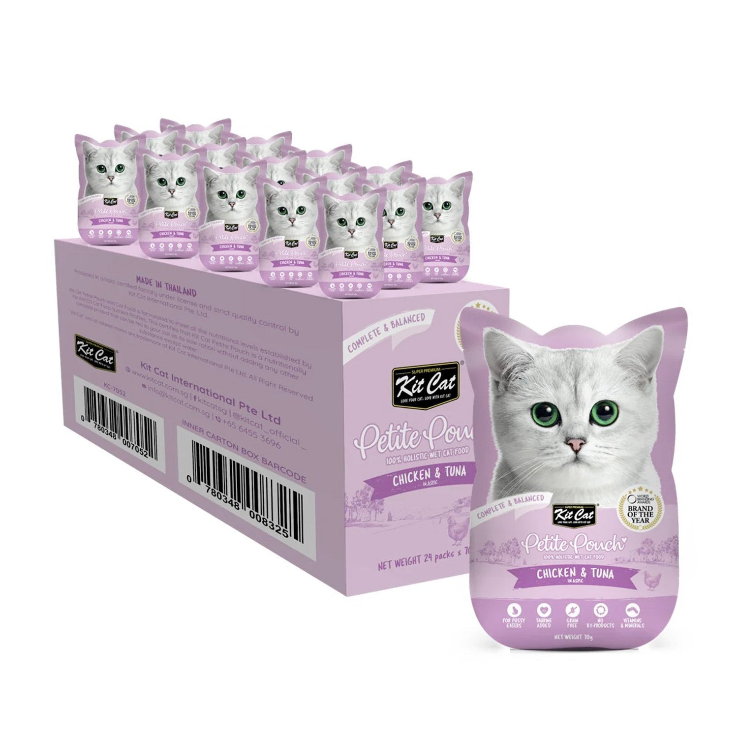 Kit Cat Petite Pouch 70g Chicken & Tuna - SNH Packing