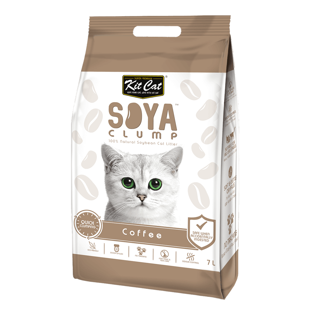Kit Cat SoyaClump Soyabean Litter Coffee 7L - SNH Packing