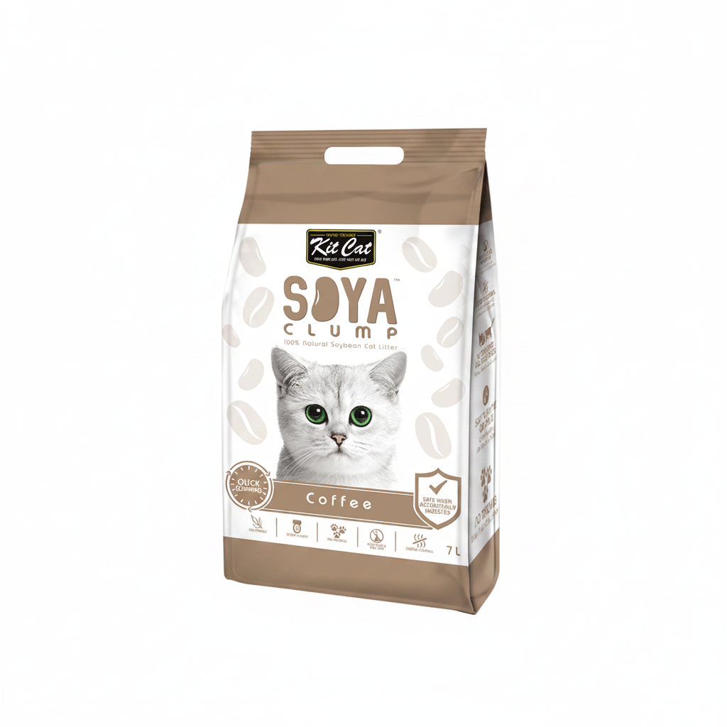 Kit Cat SoyaClump Soyabean Litter Coffee 7L - SNH Packing