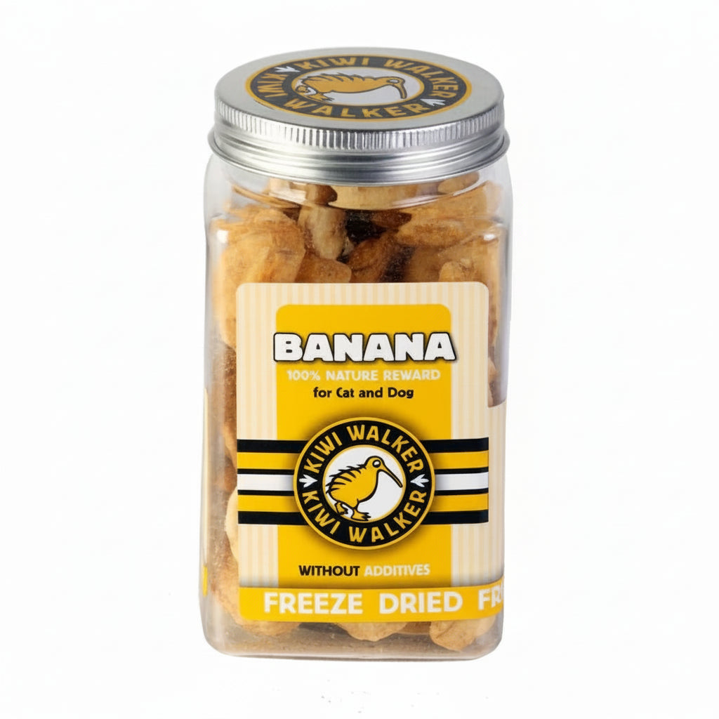 KIWI WALKER Freeze Dried Grain Free Snack Banana Dog & Cat Treats 70G - SNH Packing