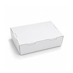 Kraft Lunch Box Without Window White Paperboard Takeaway Packaging - SNH Packing