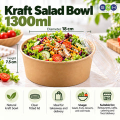 Kraft Salad Bowl 500ml to 1300ml