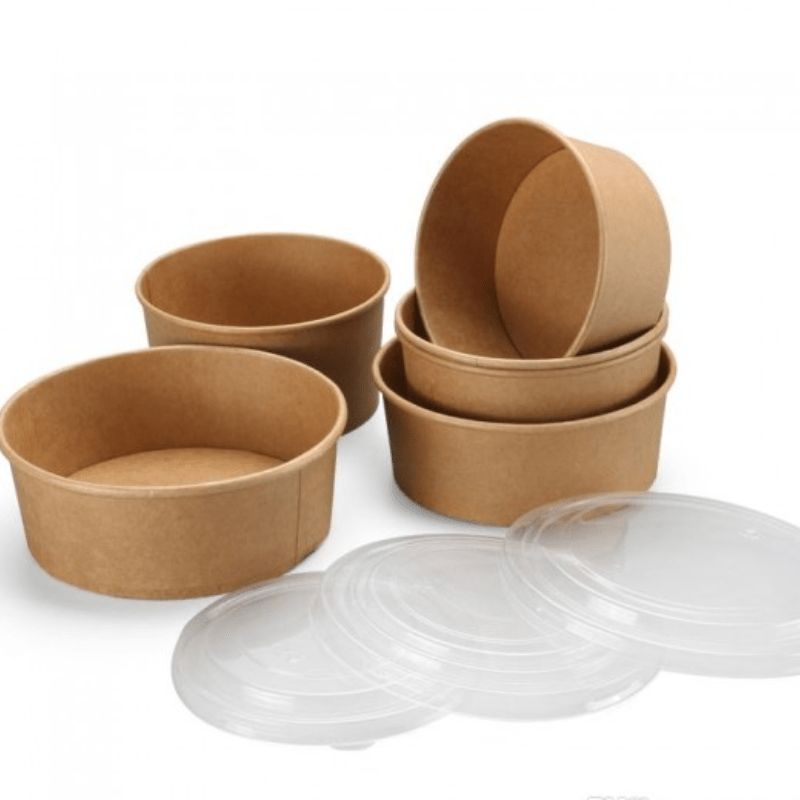 Kraft Salad Bowls – Brown Kraft Disposable Food Bowls - SNH Packing