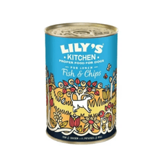 Lily's Kitchen Fish & Chips Wet Dog Food 400g - SNH Packing