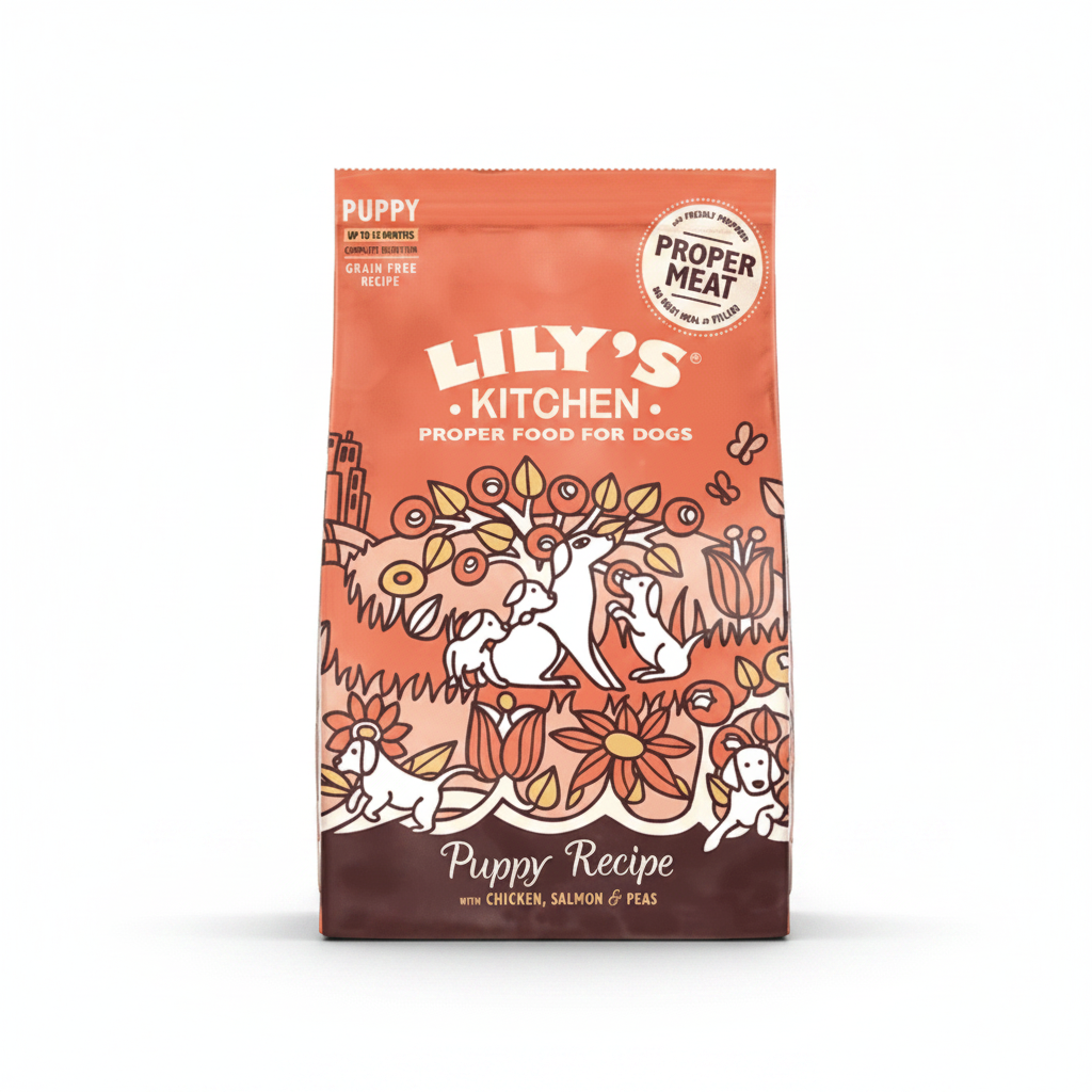 Lily's Kitchen Puppy Recipe with Chicken, Salmon & Peas Dry Food 2.5KG - SNH Packing