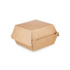 Endura Burger Box Brown | Eco-Friendly Kraft Takeaway Box