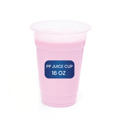 PP Juice Cups – 16oz & 24oz (95mm Diameter) | Clear Plastic Beverage Cups | 1000pcs