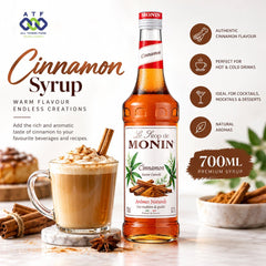 Monin Cinnamon Syrup 700ML Premium Spiced Beverage Syrup - SNH Packing