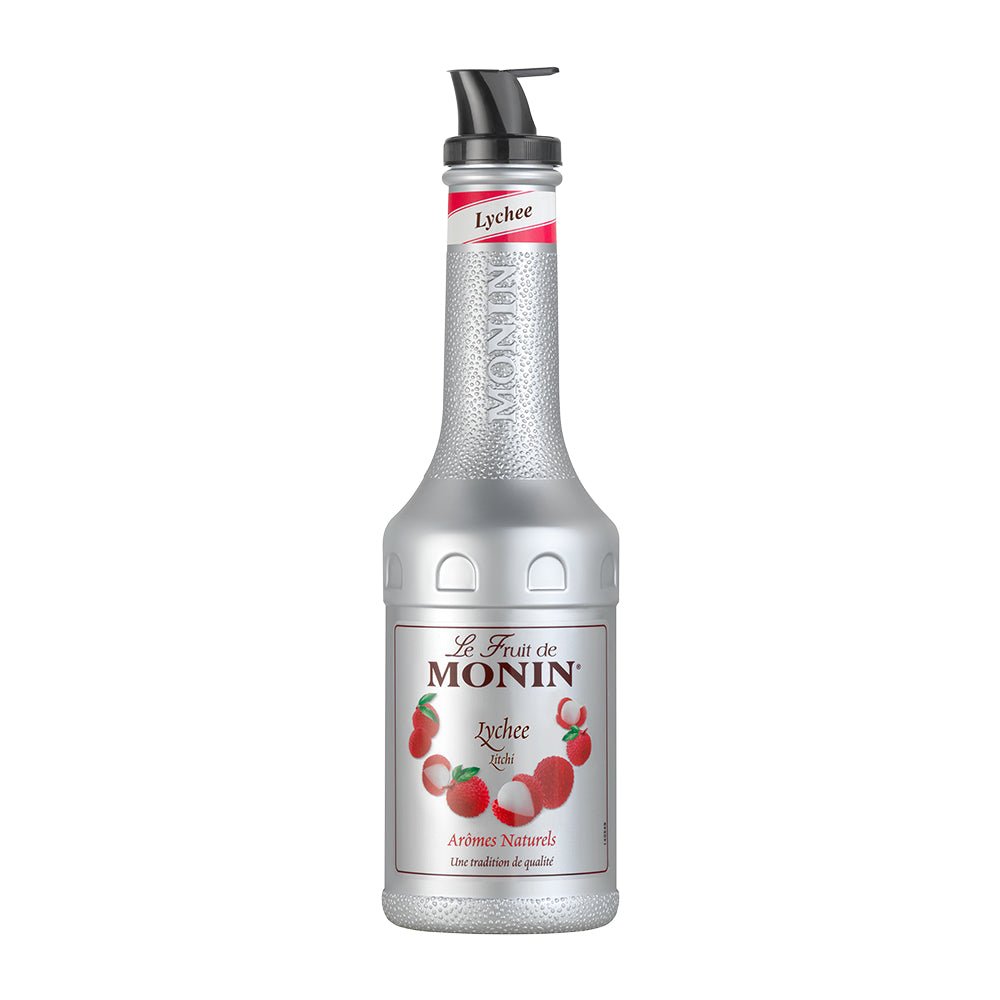 Monin Lychee Fruit Mix Puree 1L for Drinks and Desserts - SNH Packing