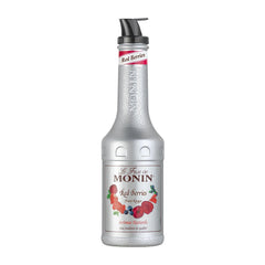 Monin Red Berries Fruit Mix Puree 1L for Drinks and Desserts - SNH Packing