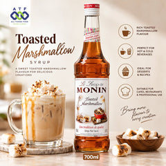 Monin Toasted Marshmallow Syrup 700ML Premium Sweet Flavour Syrup - SNH Packing