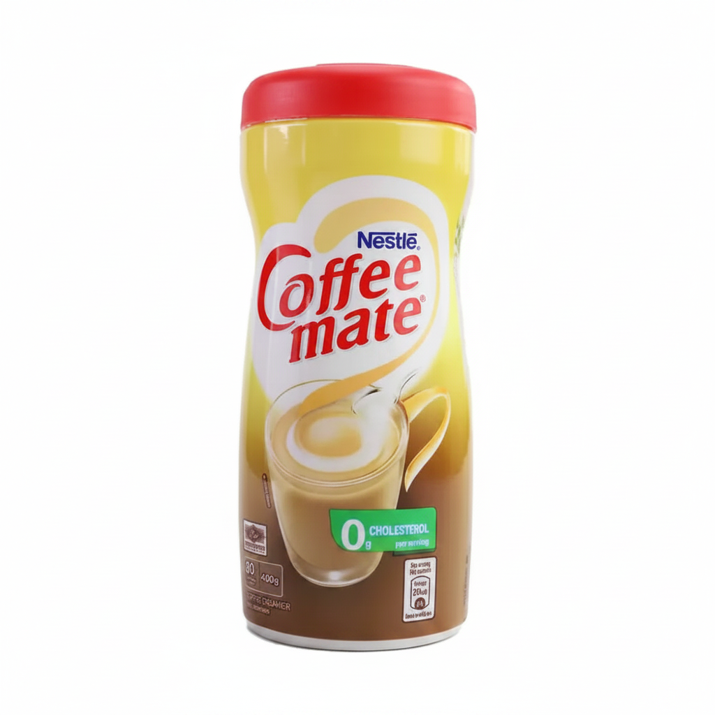 Nestle Coffee mate container on a white background