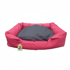 NutraPet L-86CM W-65CM H-19CM LOUNGER BED PINK & GREY L - SNH Packing