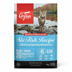 Orijen Six Fish Formula Protein-Rich Grain Free Diet Cat Dry Food - 5.4KG - SNH Packing
