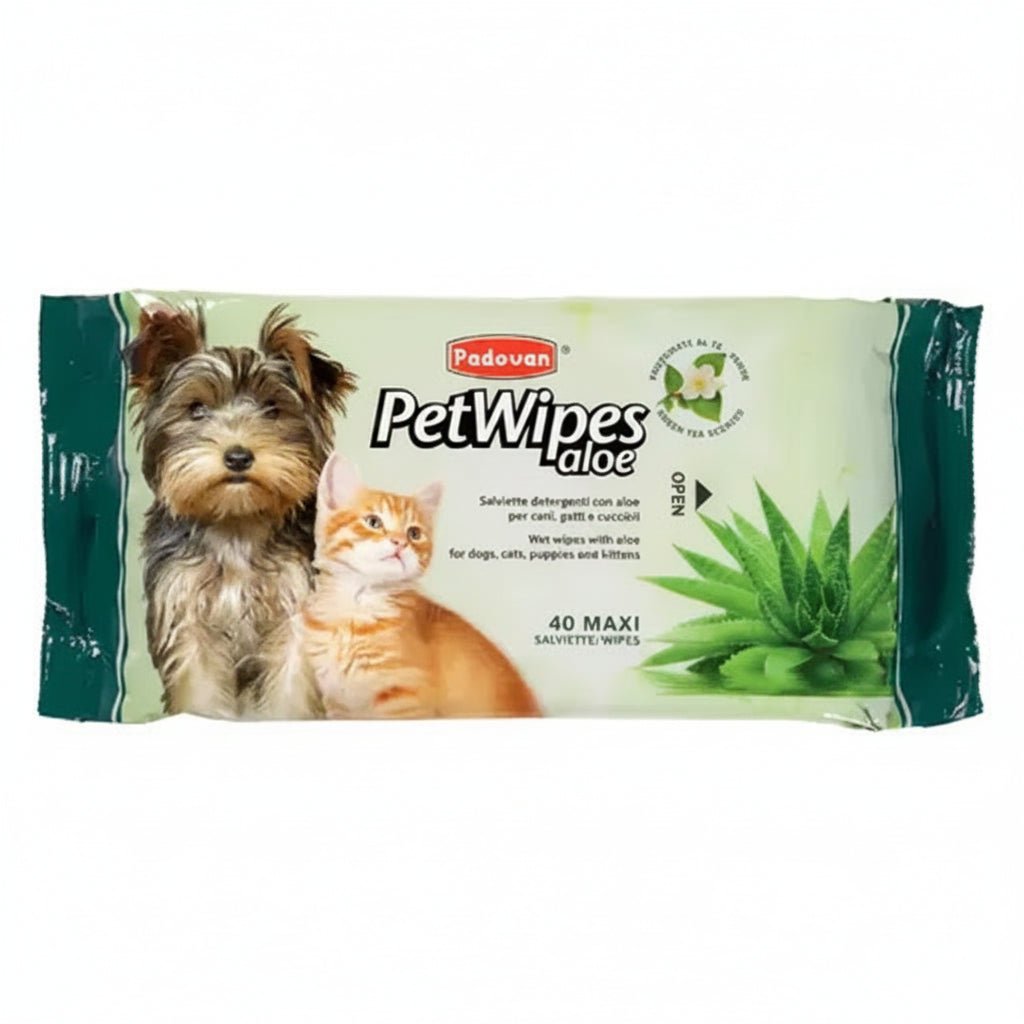 Padovan Pet Wipes Aloe (40 Pcs) - SNH Packing