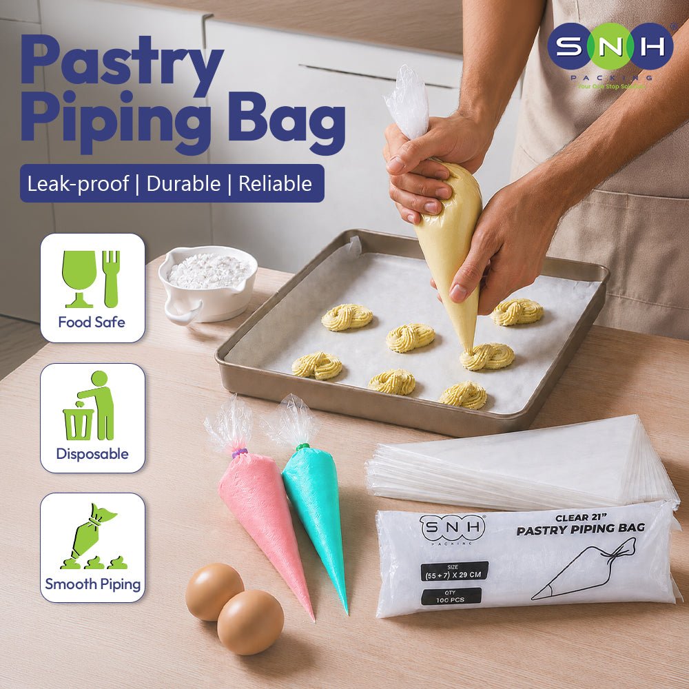 Pastry Piping Bags Clear 55cm 100PCS - SNH Packing