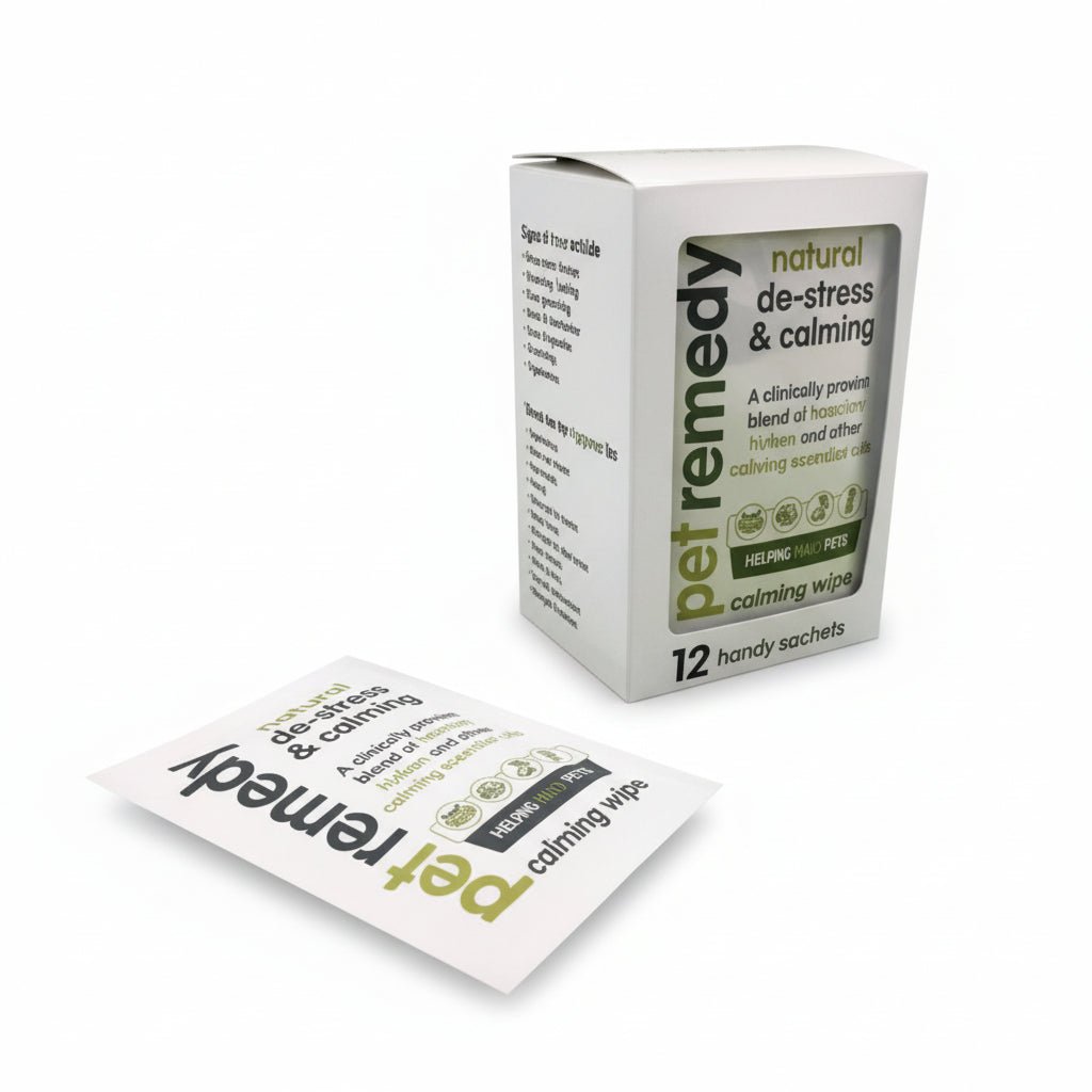 Pet Remedy Calming Wipes (12 sachets) - SNH Packing