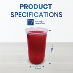 PET U - Shape Juice Cups with Lids – Clear Plastic - SNH Packing