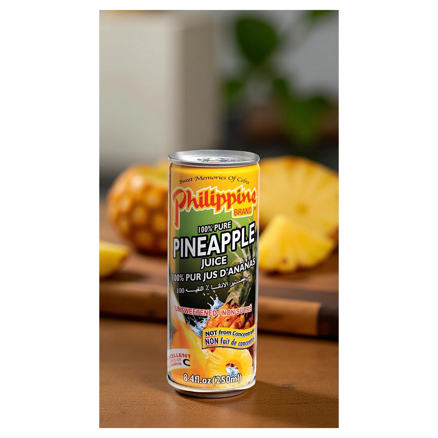 Philippine Brand 100% Pure Pineapple Juice – 250ml - SNH Packing