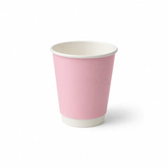 Pink Double Wall Paper Cups 4oz 8oz 12oz Hot Cold Cups - SNH Packing