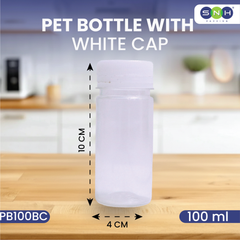 Round PET Bottles with Cap – Clear, Leak-Proof & Food-Grade