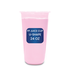 PP Juice Cups U - Shape – 95DIA Clear, Leak - Proof - SNH Packing