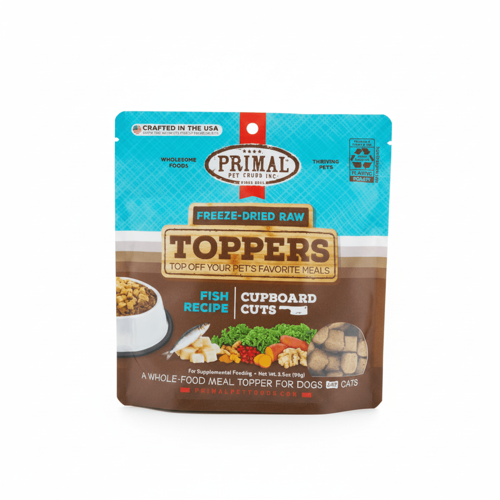Primal Fish Cupboard Cuts Freeze-Dried Topper 3.5oz - SNH Packing