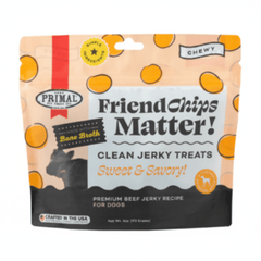 Primal FriendChips Matter Beef with Broth Jerky Treat 4oz - SNH Packing