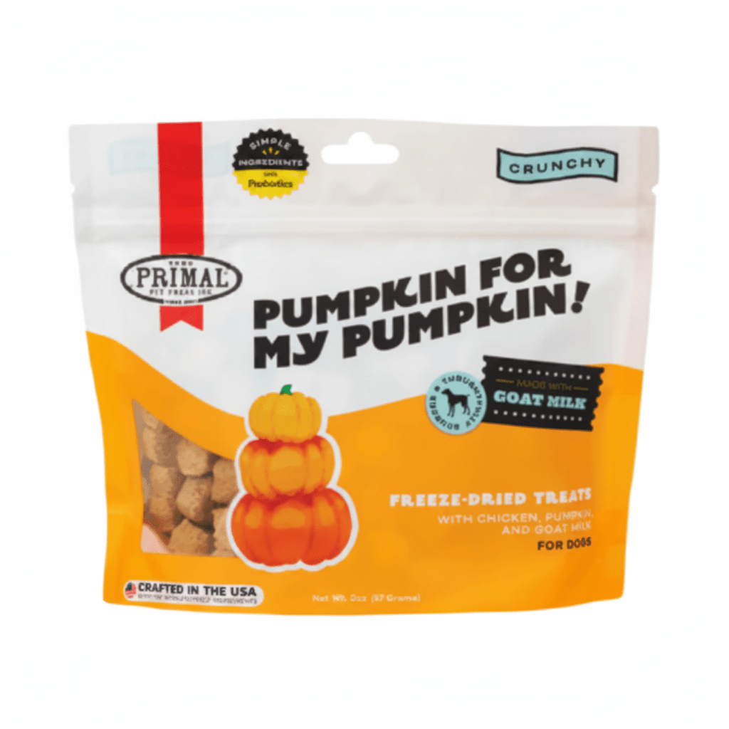 Primal Pumpkin For My Pumpkin ? Chicken & Pumpkin with Goat Milk Freeze-Dried Treat 2oz - SNH Packing