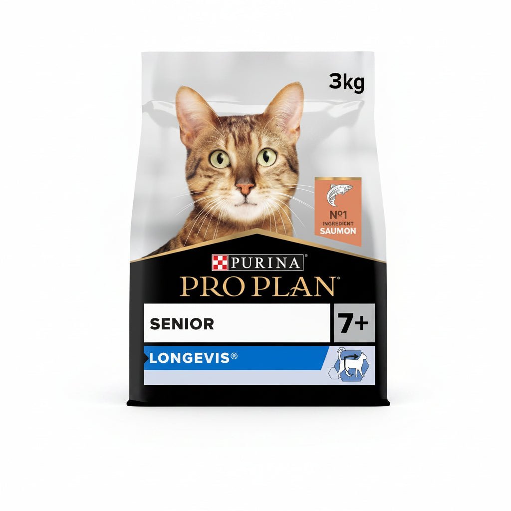 PRO PLAN LONGEVIS SENIOR 7+ DRY CAT FOOD WITH SALMON - 3KG - SNH Packing