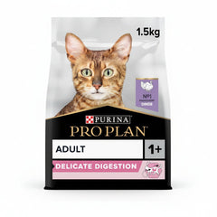 Purina Pro Plan Adult Delicate Digestion, Dry Cat Food with Turkey, 1.5 kg - SNH Packing