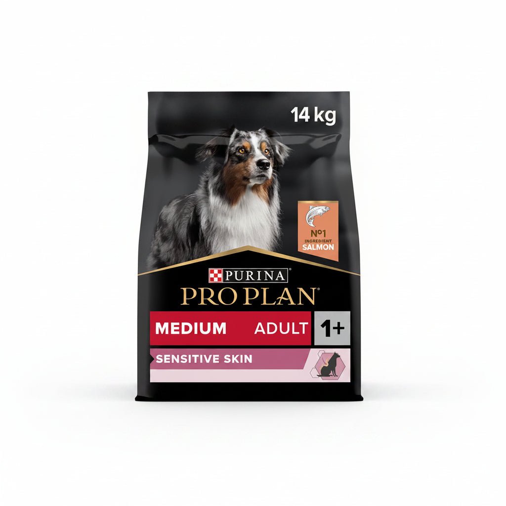 Purina Pro Plan Sensitive Skin Medium Adult, Dry Dog food with Salmon, 14 kg - SNH Packing