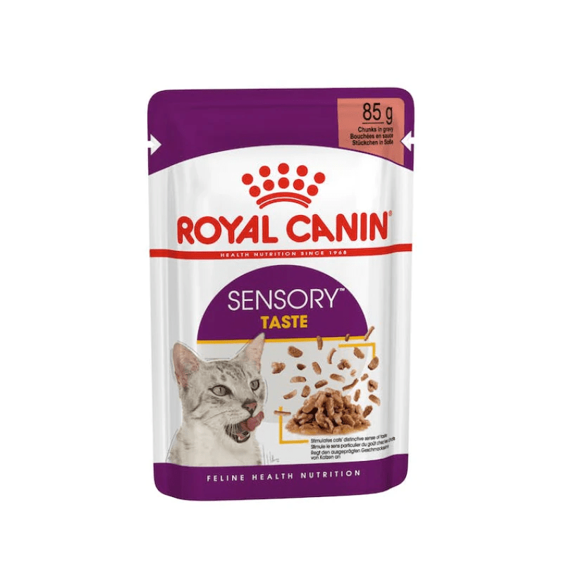 Royal Canin Feline Health Nutrition Sensory Taste Gravy (Wet Food - Pouches) 12 x 85 g - SNH Packing