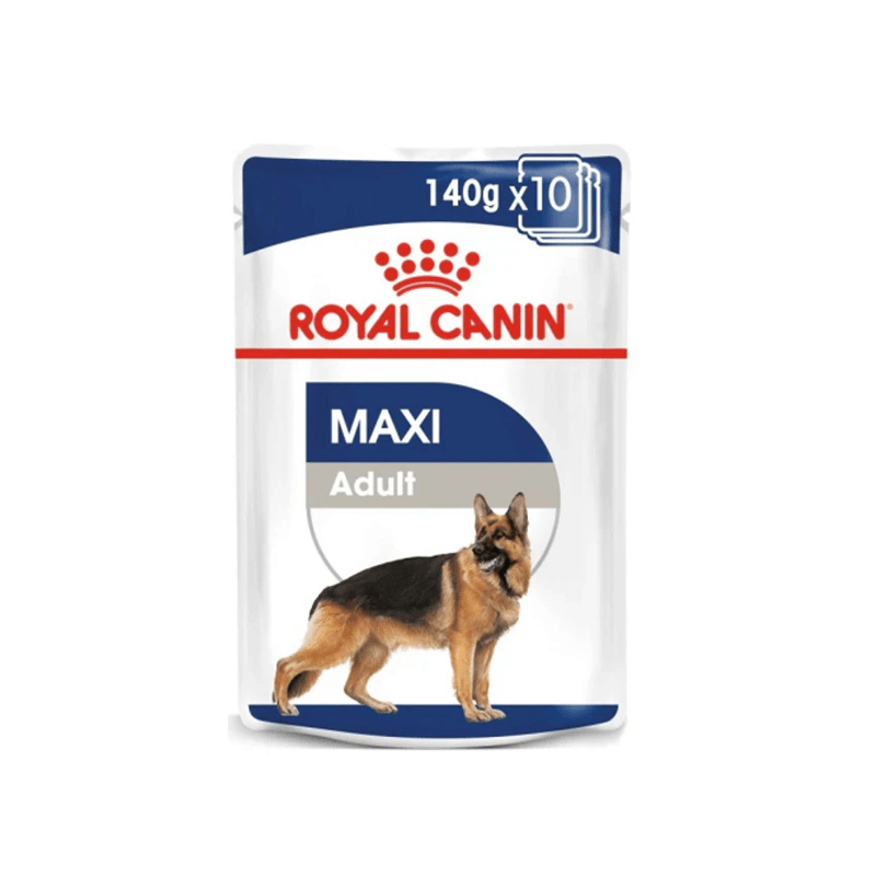 ROYAL CANIN SIZE HEALTH NUTRITION MAXI ADULT (WET FOOD - POUCHES) 140g - SNH Packing