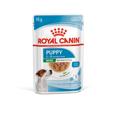 Royal Canin Size Health Nutrition Mini Puppy (Wet Food - Pouches) 12 x 85 g - SNH Packing