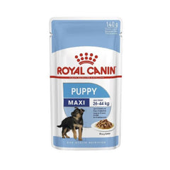 ROYAL SIZE HEALTH NUTRITION MAXI PUPPY (WET FOOD - POUCHES)1x140g - SNH Packing