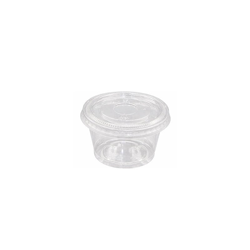RPET Portion Cups 2 OZ 3.5 OZ Eco Friendly Sauce Cups - SNH Packing