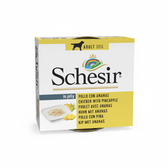 Schesir Dog Wet Food in Jelly Can-Chicken With Pineapple 150g - SNH Packing