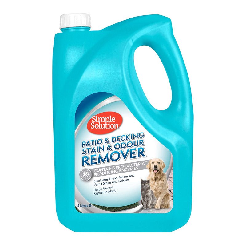 Simple Solution Patio and Decking Pet Stain and Odour Remover, 4 L - SNH Packing