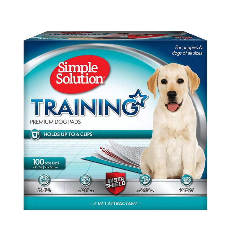 Simple Solution Premium Dog and Puppy Training Pads (Pack of 100) - SNH Packing